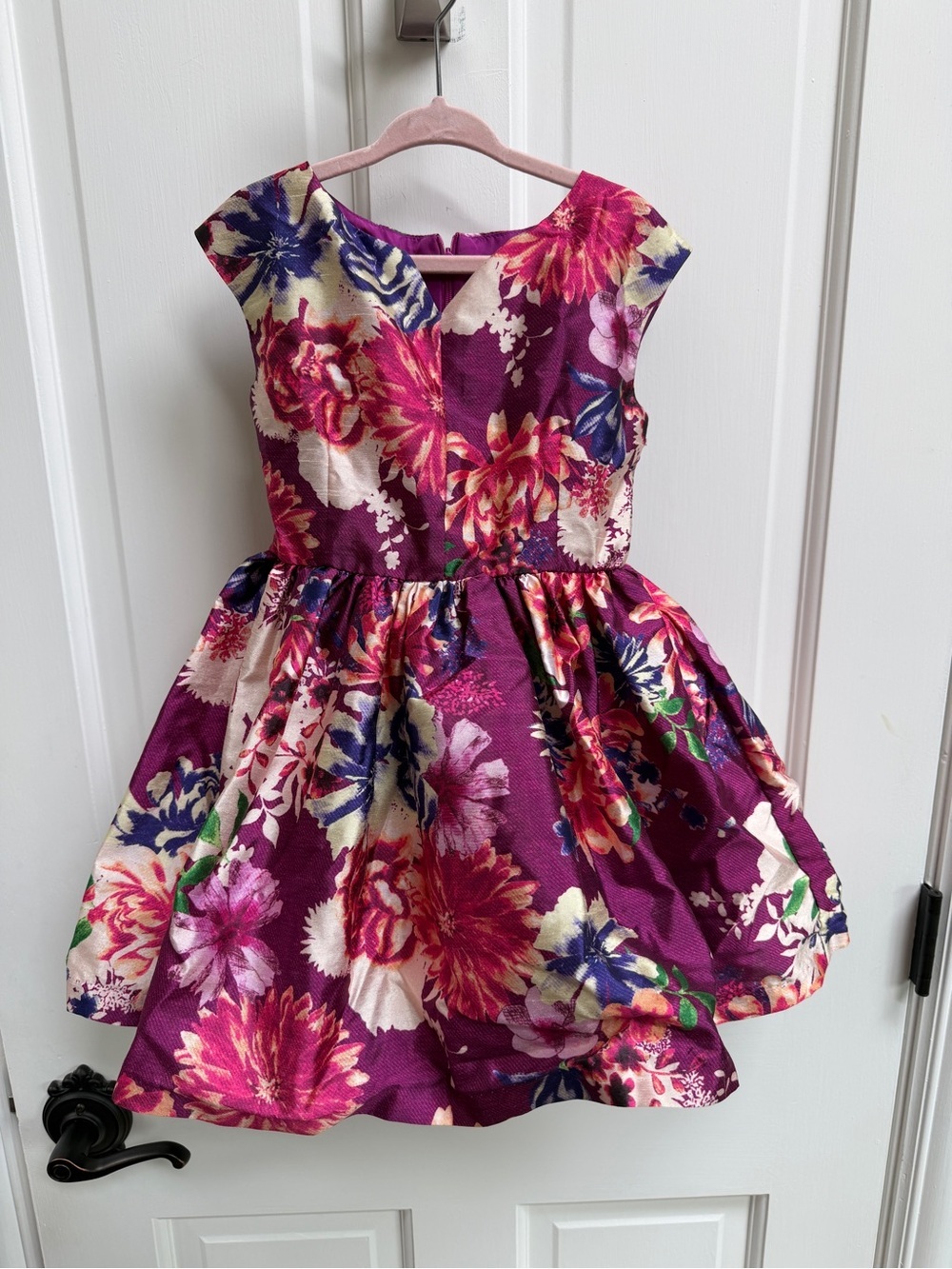 NWOT Pippa & Julie Girls 4 Purple Floral Sleeveless Formal Party Dress
